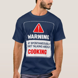 T-shirt Avertissement Peut Commencer Spontanément À Parler