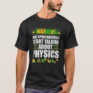 T-shirt Avertissement Peut Commencer Spontanément À Parler