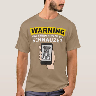 T-shirt Avertissement Peut Montrer Des Photos De Mon Schna