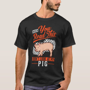 T-shirt Avertissement Piggy Farmer Pig