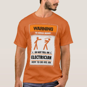 T-shirt Avertissement Pour éviter les blessures Ne pas en