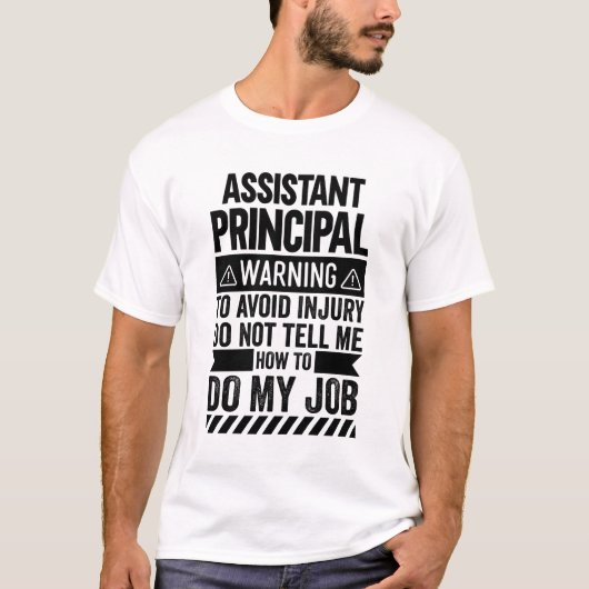 T-shirt Avertissement principal adjoint (Devant)