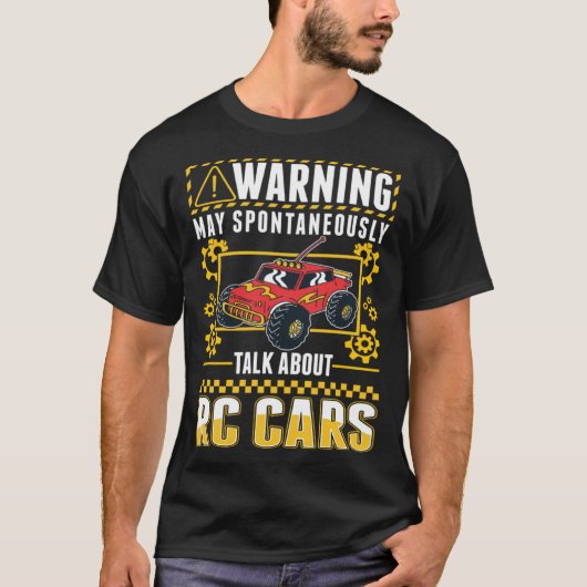 T-shirt Avertissement RC Cars Télécommandé (Devant)