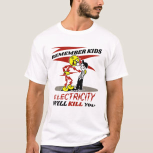 T-shirt Avertissement Reddys Kilowatts, L'Électricité Va