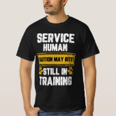 T-shirt Avertissement Service de signalisation humaine Att (Devant)