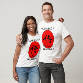T-SHIRT AVERTISSEMENT ! TSUNAMI SAMOURAÏ ! (Unisexe)
