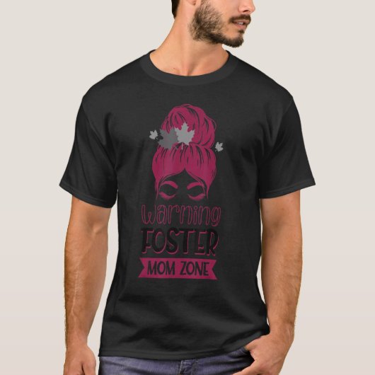 T-shirt Avertissement Zone Maman (Devant)
