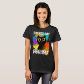 T-shirt Avez-Vous Dit Diorama Chat Noir (Devant entier)