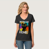 T-shirt Avez-Vous Dit Djembe Chat Noir (Devant entier)