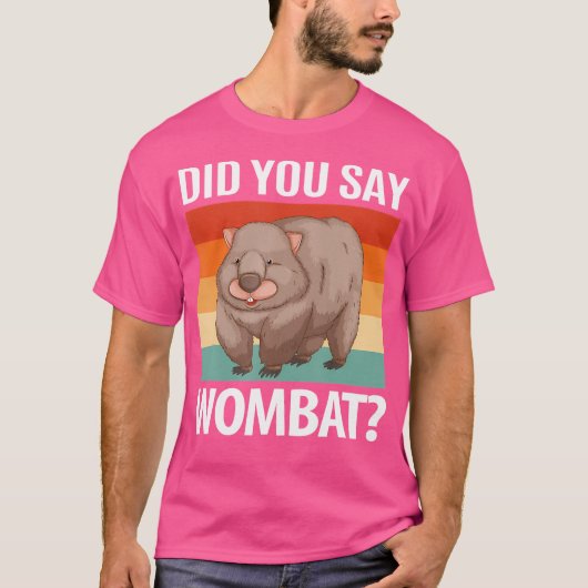T-shirt Avez-vous dit wombat (Devant)