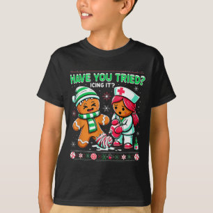 T-shirt Avez-Vous Essayé De Le Glacer Pain D'épice Icu Inf