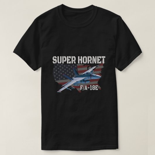 T-shirt Aviat militaire F18 FA18E Super Hornet (Design devant)