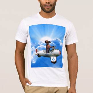 T-shirt "Aviateur de teckel" conçu par Zermeno