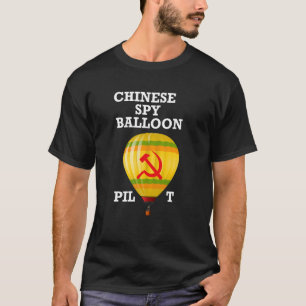 T-shirt Aviateur pilote de ballon d'espionnage chinois Chi