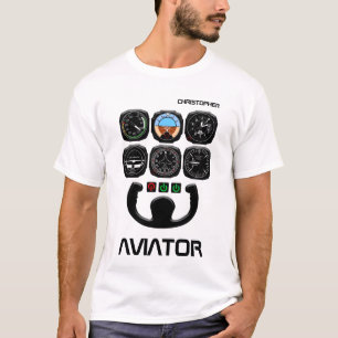 T-shirt Aviateur Unique Et Drôle