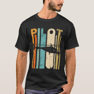 T-shirt Aviateur Vintage d'hélicoptère Rétro Huey Pilote H