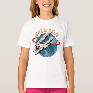 T-shirt Aviateur voyageant dans le monde