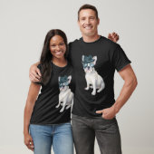 T-shirt Aviateurs de casquette de bandit de bouledogue (Unisexe)