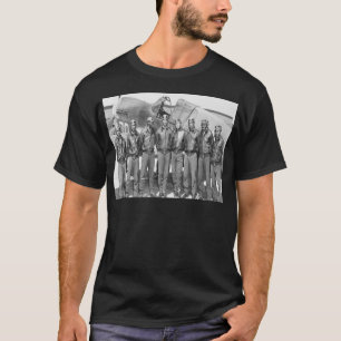T-shirt Aviateurs de Tuskegee, groupe de queues rouge