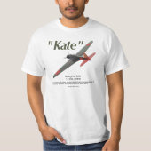 T-shirt Aviation Art T-shir "Nakajima B5N 九七式艦上攻撃機 "Kate"" (Devant)