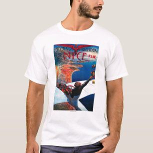 T-shirt Aviation de D de réunion à Nice, affiche de la