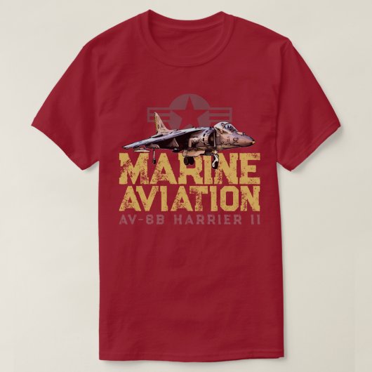 T-SHIRT AVIATION MARINE (Design devant)