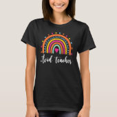 T-shirt AVID Teacher Boho Rainbow Back To School Apprecia (Devant)