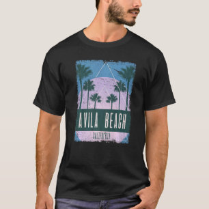 T-shirt Avila Beach Californie CA Vintage Vaporwave Retro
