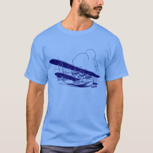 T-shirt Avion à voilure fixe vintage