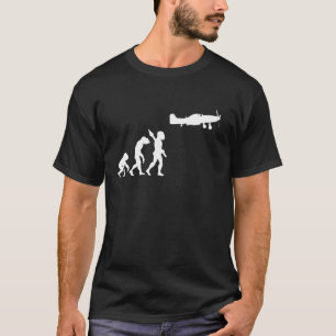 T-shirt Avion Avion Aéronef Pilote Évolution de l'Aviation