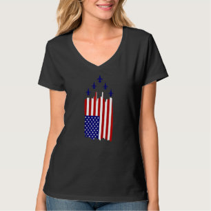 T-shirt Avion Avion Avion Avion Jet Patriotisme Nous 4 jui