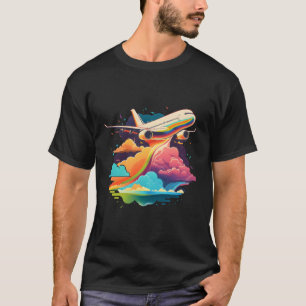 T-shirt Avion Avion Jet Aviation Pilote Volant Avion Avion