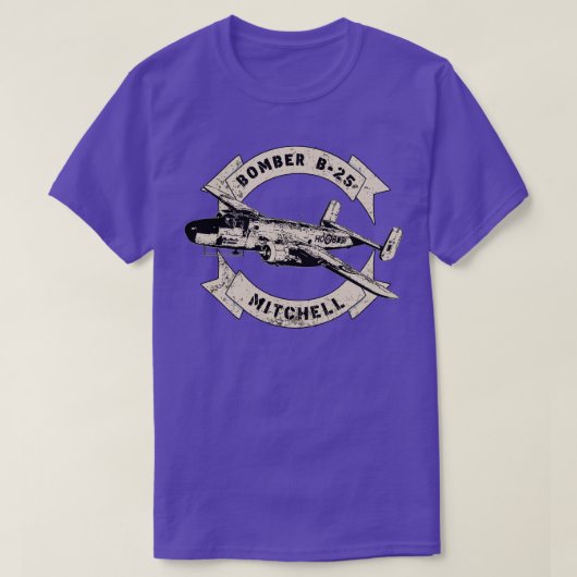 T-shirt Avion B25 Mitchell Bomber 2ÈME GUERRE MONDIALE (Design devant)