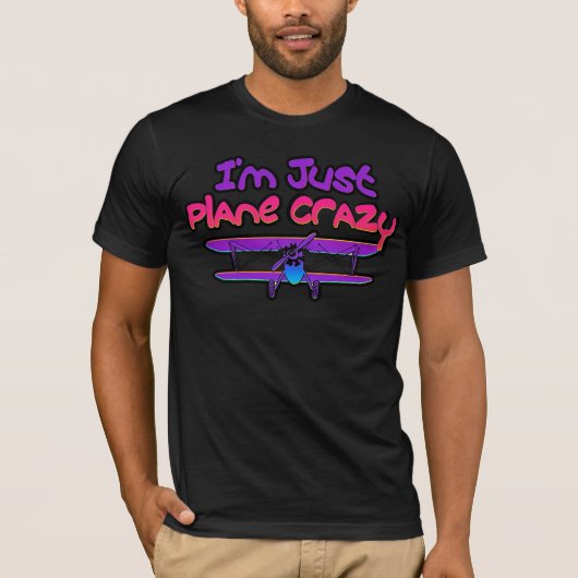 T-shirt Avion biplan drôle (Devant)