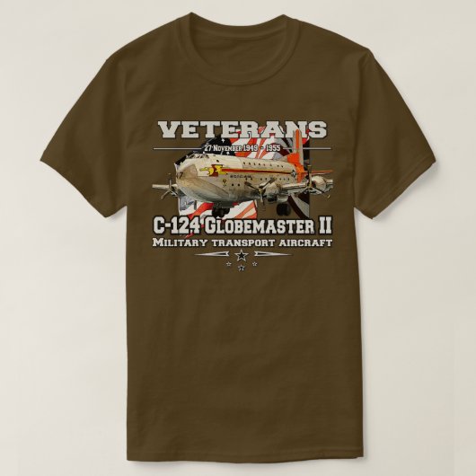 T-shirt Avion cargo C124 Globemaster II (Design devant)