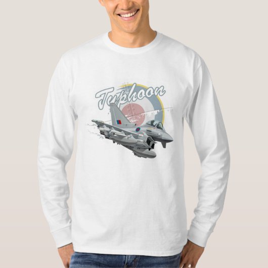 T-shirt Avion de chasse caricaturale (Devant)