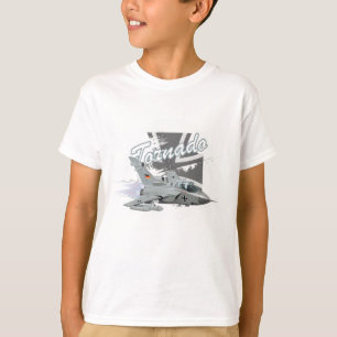 T-shirt Avion de chasse militaire en dessin animé