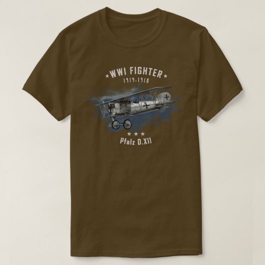 T-shirt Avion de chasse Pfalz WWI 1 (Design devant)