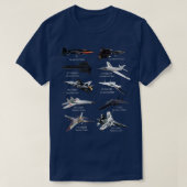 T-shirt Avion de combat à réaction le plus rapide de l'arm (Design devant)