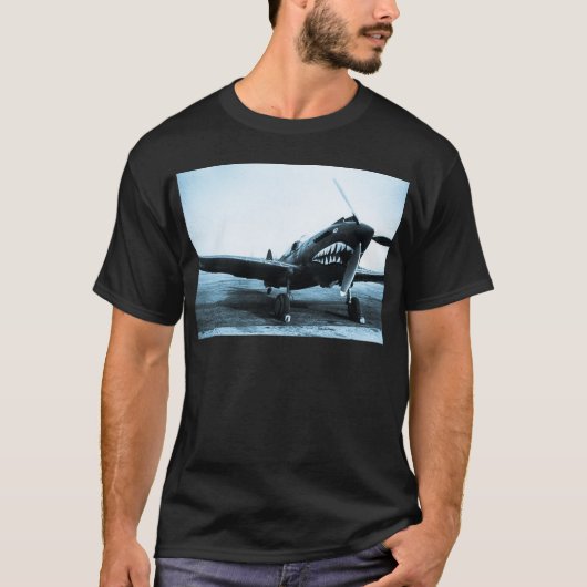 T-shirt Avion de combat de Flying Tigers Curtiss P-40 de (Devant)