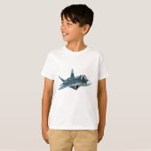 T-shirt Avion de dessin (Devant entier)