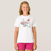 T-shirt Avion de dessin (Devant entier)