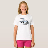 T-shirt Avion de dessin (Devant entier)