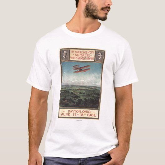 T-shirt Avion de frères de Wright (Devant)
