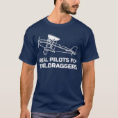 T-shirt Avion de remorqueurs de vol de véritables pilotes (Devant)