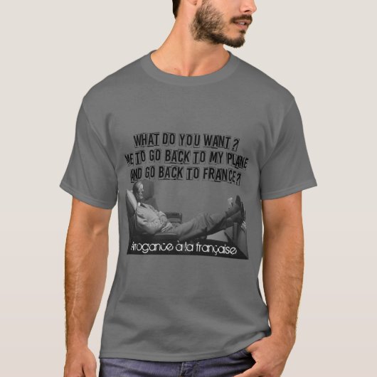 T-shirt AVION drôle (Devant)