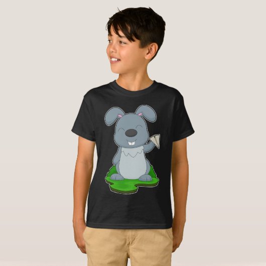 T-shirt Avion en papier lapin (Devant entier)