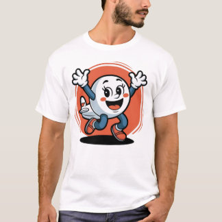 T-shirt Avion Excité sur des Vérins – Dessin Animé d'Aviat