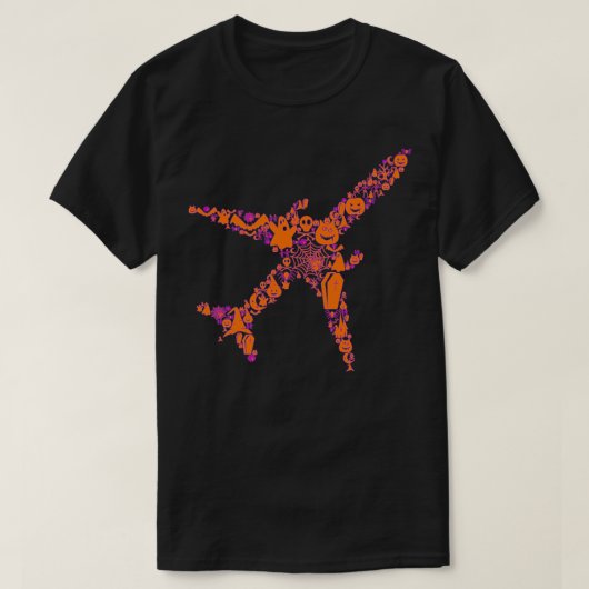 T-shirt Avion Halloween (Design devant)