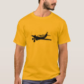 T-shirt Avion jaune-orange (Devant)